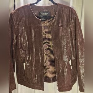 Terry Lewis Sz 1X NWOT 100% LEATHER JACKET